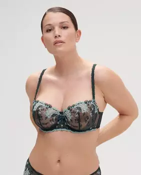 Бюстгальтер-балконет Simone Prle, зеленый