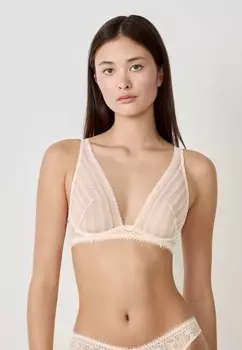 Бюстгальтер балконет Triangle bra - blush Etam, цвет Nude