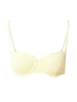 Бюстгальтер-балконет Верх бикини Hunkemller, пастельно-желтый