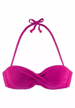 Бюстгальтер-балконет Верх бикини Lascana Sofia, розовый