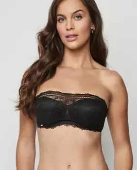 Бюстгальтер-бандо без бретелек с пеной Selmark, черный