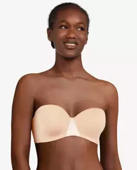 Бюстгальтер-бандо без бретелек с подкладкой Линия Essentiall Chantelle, бежевый