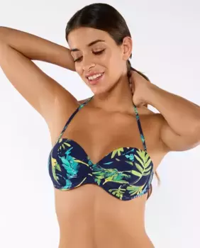 Бюстгальтер-бандо EDEN на поролоновой основе и косточках, чашка C Onades, тёмно-синий