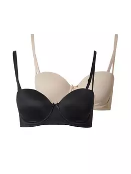 Бюстгальтер бандо Marks & Spencer Bandeau Bra, цвет beige/black