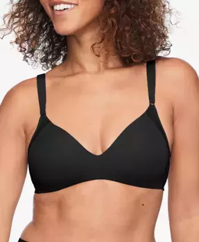 Бюстгальтер бесшовный мягкий с поддержкой Warners Cloud 9 Super Soft Wireless Lift Comfort Bra RN2771A Warner's, черный