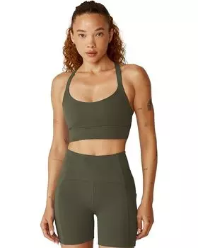 Бюстгальтер Beyond Yoga Powerbeyond Strive Long Line Bra, цвет Modern Olive