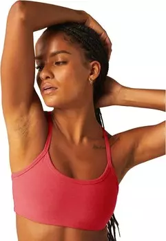 Бюстгальтер Beyond Yoga Spacedye Slim Racerback Bra, цвет Coral Glow Heather