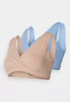 Бюстгальтер без бретелей WRAP BRA 2 PACK Lindex, Светло-синий