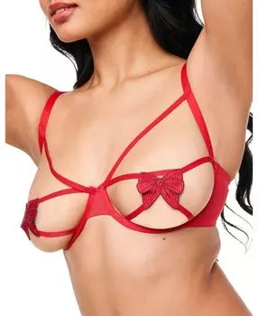 Бюстгальтер без чашек Lottie для женщин без подкладки Adore Me, красный