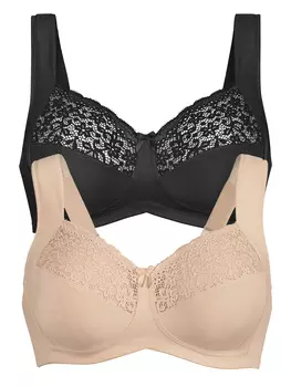 Бюстгальтер без косточек Anita 2er Pack Entlastungs BH Havanna, цвет Desert Schwarz
