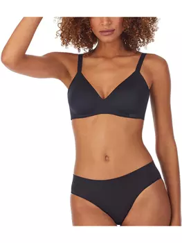 Бюстгальтер без косточек DKNY, черный