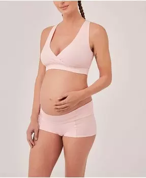 Бюстгальтер без косточек для беременных и кормящих мам Pact, розовый