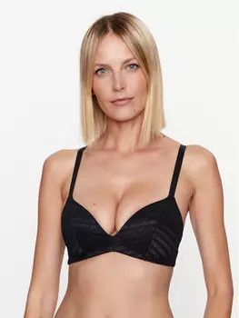 Бюстгальтер без косточек Emporio Armani Underwear, черный