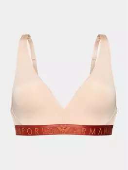 Бюстгальтер без косточек Emporio Armani Underwear, бежевый
