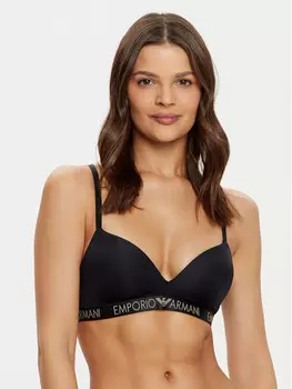 Бюстгальтер без косточек Emporio Armani Underwear, черный