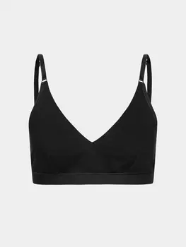 Бюстгальтер без косточек Erlich Textil Baumwoll BH mit Verschluss Viola, черный