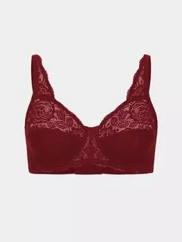 Бюстгальтер без косточек Erlich Textil, цвет weinrot