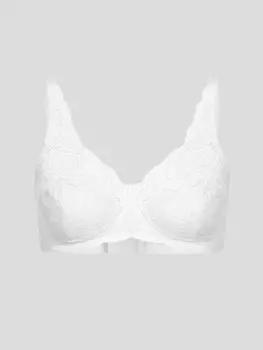 Бюстгальтер без косточек Erlich Textil Spitzen BH Paula, белый