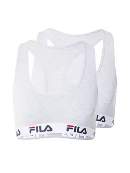 Бюстгальтер без косточек FILA, пятнистый серый