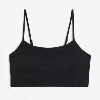Бюстгальтер без косточек H&M Seamless, черный
