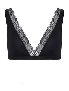 Бюстгальтер без косточек Hanro Soft Cup BH Cotton Lace, черный