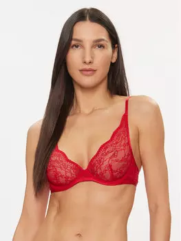 Бюстгальтер без косточек Hunkemller, красный