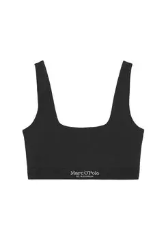 Бюстгальтер без косточек Iconic в рубчик Marc O'Polo, черный