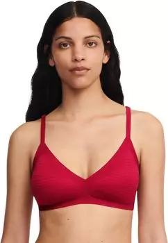 Бюстгальтер без косточек из мягких эластичных полосок со съемными подушечками Chantelle, цвет Passion Red