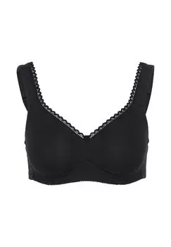 Бюстгальтер без косточек из органического хлопка susa, черный