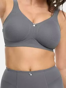 Бюстгальтер без косточек комфорт плюс капри Susa, серый