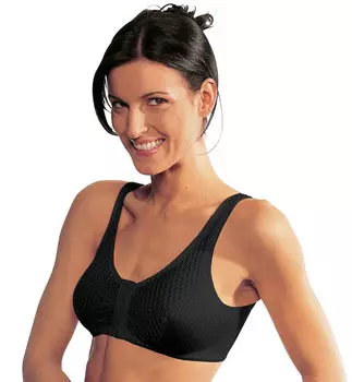 Бюстгальтер без косточек MedoVital Vorderverschluss BH ohne Bgel 2er Pack, черный