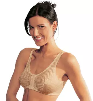 Бюстгальтер без косточек MedoVital Vorderverschluss BH ohne Bgel 2er Pack, цвет haut