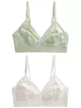 Бюстгальтер без косточек Next, цвет Pastel green/White