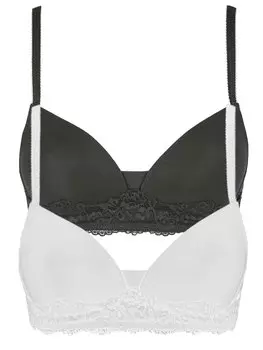 Бюстгальтер без косточек Nina von C. 2er Pack Soft BH, белый черный