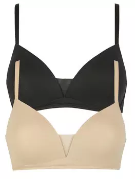 Бюстгальтер без косточек Nina von C. 2er Pack Schalen BH ohne Bgel, цвет nude schwarz