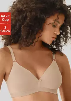 Бюстгальтер без косточек Petite Fleur без косточек треугольного кроя из хлопка, базовое нижнее белье, черный