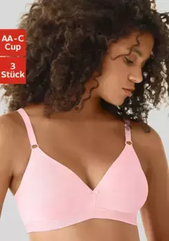 Бюстгальтер без косточек Petite Fleur, без косточек, треугольного кроя, хлопок, белый