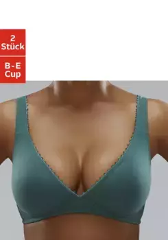 Бюстгальтер без косточек Petite Fleur, без косточек, с высоким вырезом и декоративной окантовкой, базовое нижнее белье, белый