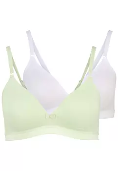 Бюстгальтер без косточек PETITE FLEUR Bralette BH, цвет 2xwei+1xmint