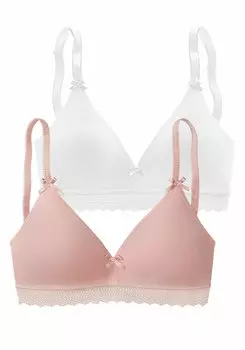 Бюстгальтер без косточек PETITE FLEUR Bralette BH, цвет rose+wei