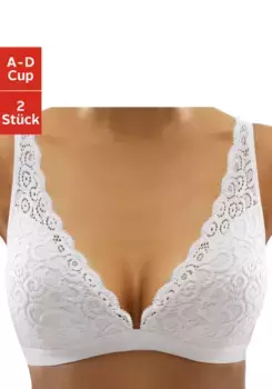 Бюстгальтер без косточек Petite Fleur, кружевное нижнее белье без косточек, белый