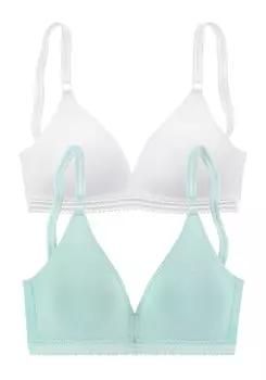 Бюстгальтер без косточек PETITE FLEUR Soft BH, цвет hellblau+wei