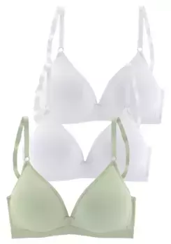 Бюстгальтер без косточек Petite Fleur треугольного кроя без косточек, белый