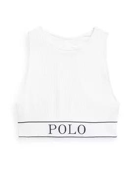 Бюстгальтер без косточек Polo Ralph Lauren Neck Top, белый