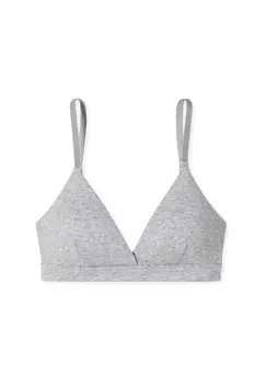 Бюстгальтер без косточек Pure Rib, 1 шт в упаковке SCHIESSER, цвет Grau-mel.