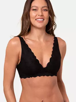 Бюстгальтер без косточек Royal Lounge Bralette Royal Dream mit Spitze, черный