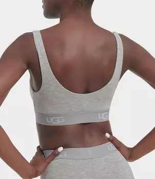 Бюстгальтер без косточек с полным покрытием UGG Gwendolynn с овальным вырезом, серый