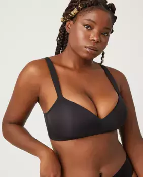 Бюстгальтер без косточек с широкими бретелями из пенопласта Ysabel Mora, черный