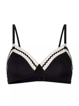 Бюстгальтер без косточек с треугольными чашками из джерси для слалома Eres, цвет noir rose petal