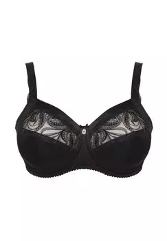 Бюстгальтер без косточек с вставкой Carmen Ulla, черный